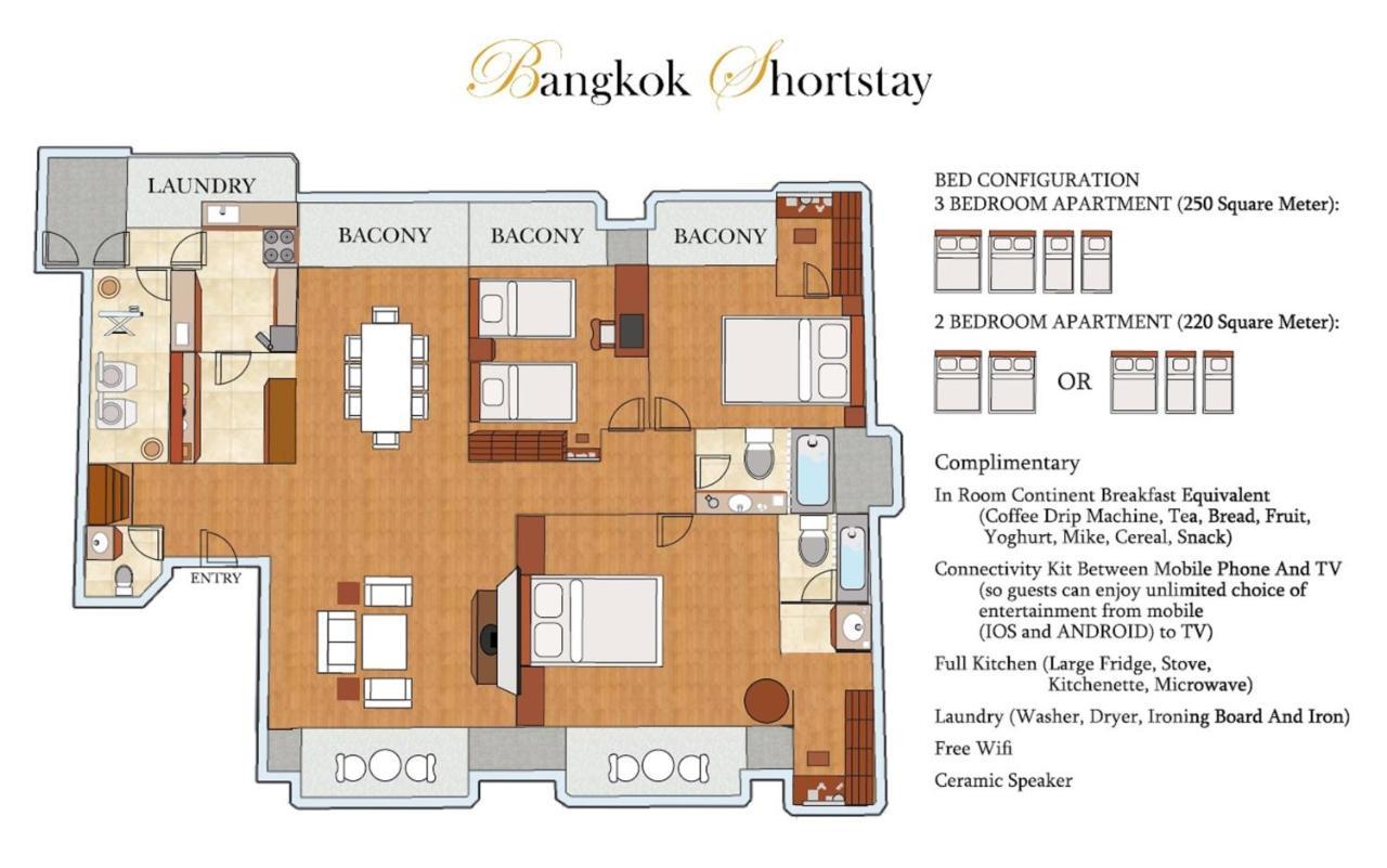 Bangkok Shortstay, 2-3Br Sukhumvit Luaran gambar